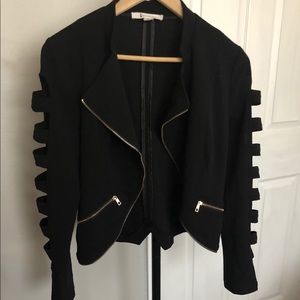 Black Side Cut-out Blazer